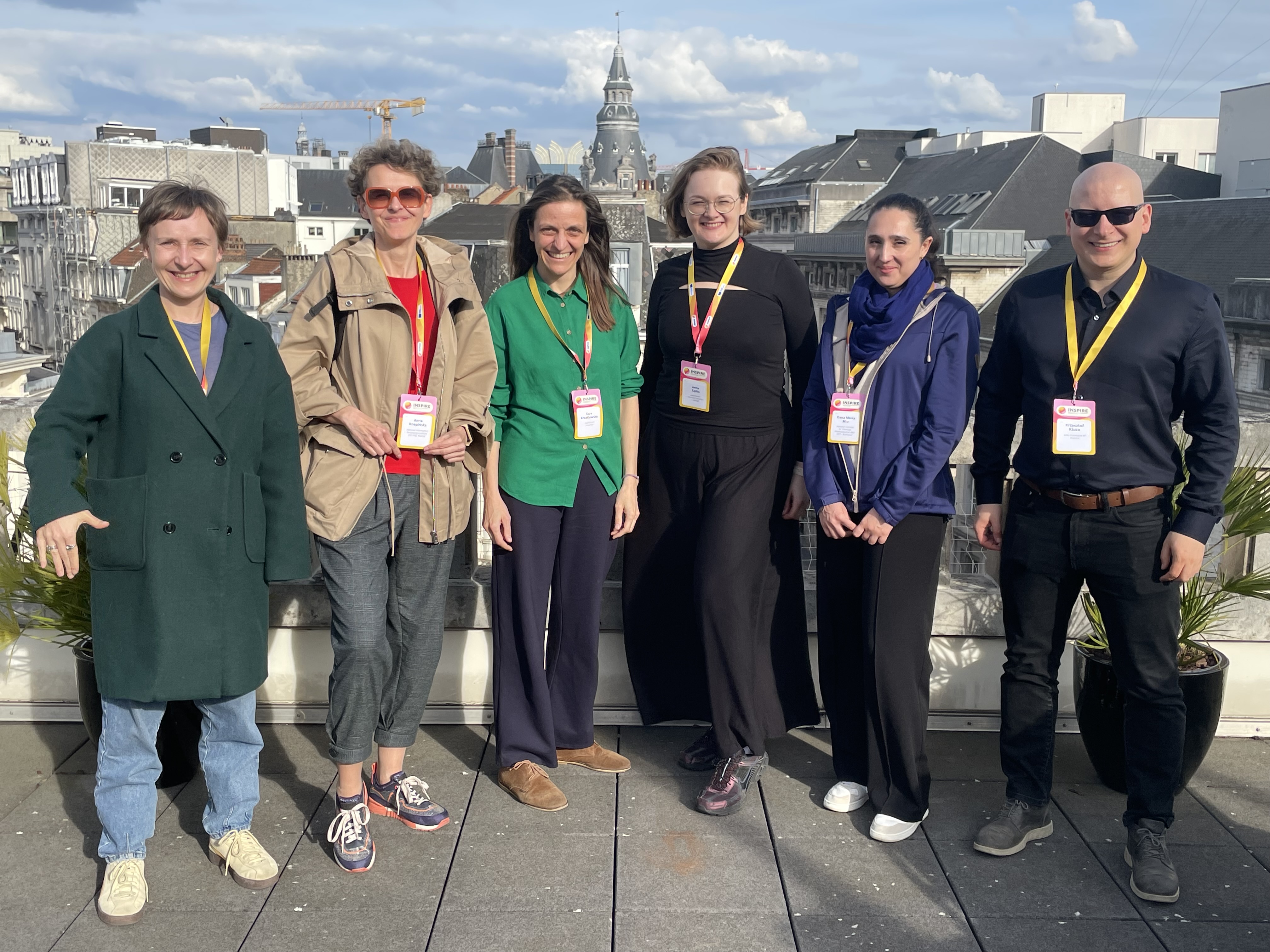 Photo presents 6 members of WIGE CoP present after the meeting of CoP in Brussels in April 2026.